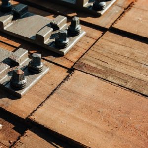 Gleisschwelle aus Buchenholz - Werksneu