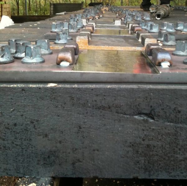 Gleisschwelle aus Eichenholz - Gebraucht – Bild 2